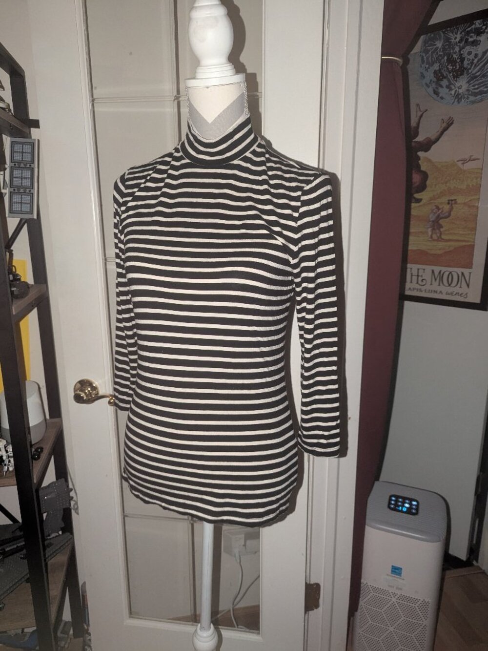 Striped Turtleneck, Light Material